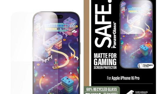 PanzerGlass® SAFE95887, Gaming Screen Protector iPhone 16 Pro | Ultra-Wide Fit