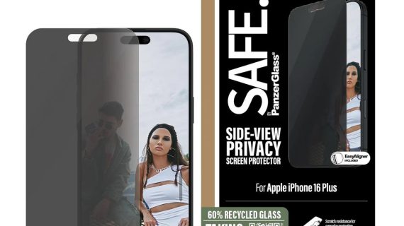 PanzerGlass® SAFEP95877, Privacy Screen Protector iPhone 16 Plus | 15 Plus | Ultra-Wide Fit
