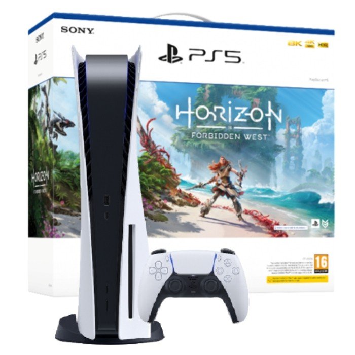 Sony PlayStation PS5 Console with Horizon Forbidden West Game Voucher
