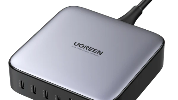 UGREEN Nexode 200W 6-Port GaN Desktop Fast Charger UK (Space Gray)