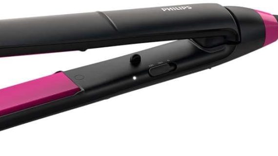Philips Straight Care Essential Thermo Protect Straightener ThermoProtect technology, Keratin-infused Plates, 2 Temperature Settings