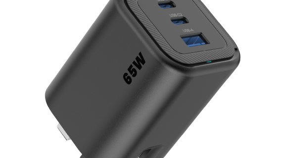 Asli  Global Maxcharge 65 Gan 3-Port Usb-A & Dual Usb-C Fast Charger | Black