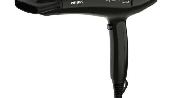 Philips Pro Hair Dryer Fast and Powerful Drying for Professional Results with Heat-Protection and Ionic Care, 2100W, 6 Heat Settings | Black