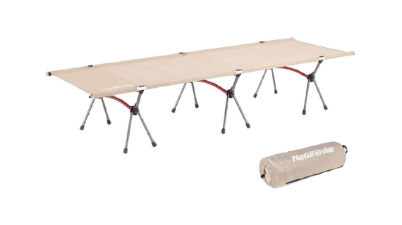 Naturehike XJC04 Ultralight Foldable Camping Bed - Khaki Single (190*65*38)