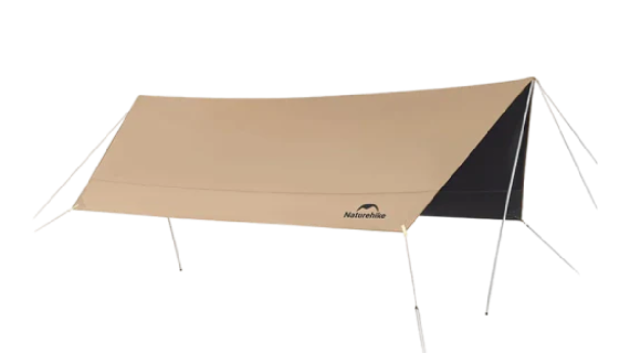 Naturehike Cloud Skies Awning Canopy Lite - Dark Brown Hexagon Vinyl-S (400*292)