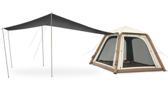 Naturehike Ango Pro Inflatable Tent - Khaki - Brown (240*240*180)