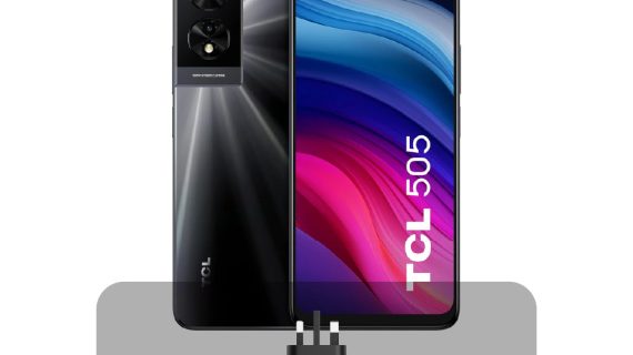 TCL 505 Smartphone 6.75-inch HD+ 90Hz NXTVISION Display, 128GB Storage, 4+4GB RAM, 5010mAh Battery + Bundle Offer | Gray