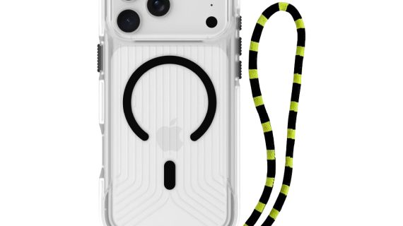 Asli Global LanyardMag MagSafe Case for iPhone 17 Pro Max – Built-In Lanyard | Clear/Black