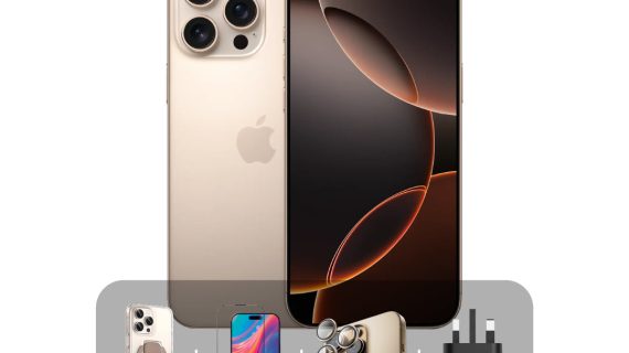 Apple iPhone 16 Pro Max 256GB 6.9 inch + Bundle Offer | Desert Titanium (Middle East Version)