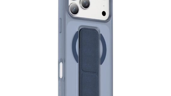 Asli Global MagTrox Gravitas MagSafe Leather Grip Case for iPhone 17 Pro Max | Blue