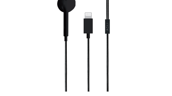 Asli Global SoundPods Mono Single Earphone with Lightning Connector, 1.2m | Black