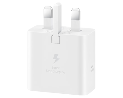 Samsung wall charger 25W Fast Charge + USB-C / USB-C cable | White