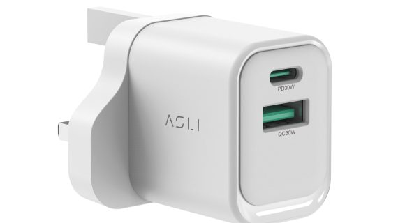 Asli Global Thundervolt Surge 33W Power Delivery GaN Dual USB Wall Charger |White