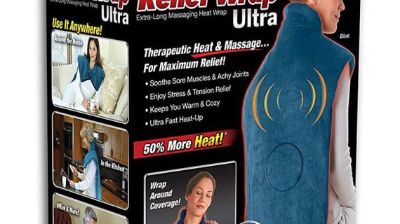 Thermapulse, Relief Wrap Massager with Padded Heating Technology, 2 Heat & 4 Massage Settings, Auto Shutdown