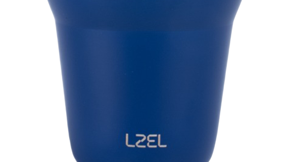 LZEL Small Double Wall Insulated Stainless Steel Espresso Cup 80 ml – Reusable & Dishwasher Safe Mugs | Blue