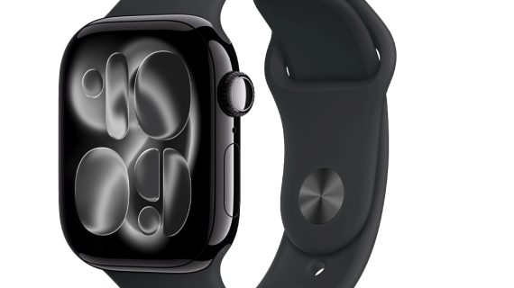 Apple Watch Series 11 - GPS - 42mm - Jet Black Aluminium Case with Black Sport Band - S/M