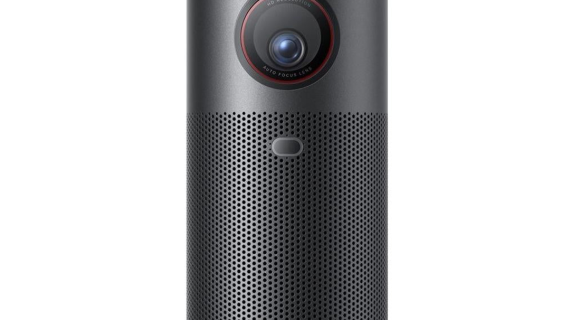 Nebula Capsule Air Smart 720p HD Mini Projector with Google TV, Transparent Touch Panel & Bluetooth | Black