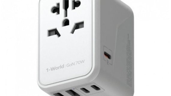 Momax 1-World 70W GaN 5 ports + AC Travel Adapter | White