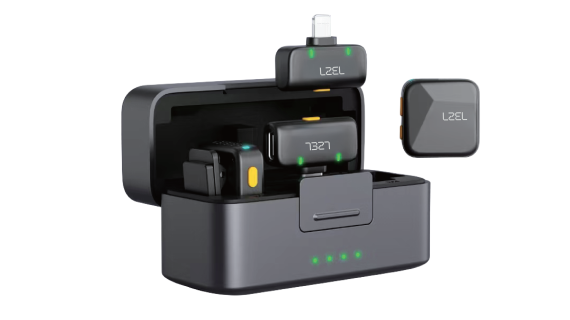 LZEL 2.4 GHz Wireless Microphone – Portable, Clear Audio, Noise Reduction, Mono/Stereo