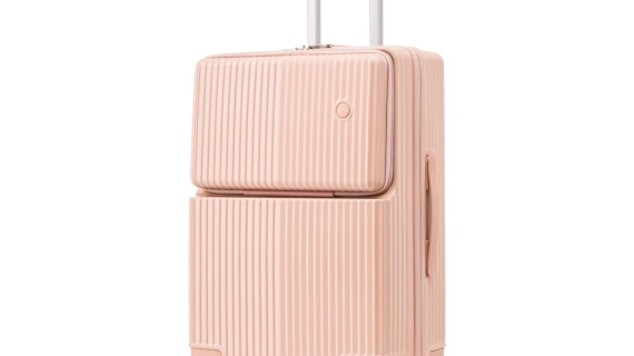 90 Percent 4 Wheels Abs Aluminum Frame 20 Inch Suitcase | Pink
