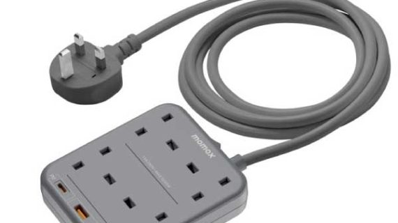 Momax Oneplug 4 Outlet Power Strip With Usb | Black