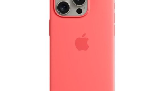 Apple iPhone 15 Pro Max Silicone Case with MagSafe | Guava