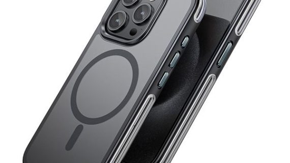 Hoco Airbag iPhone 15 Pro Magnetic Case Clear | Black