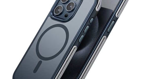 Hoco Airbag iPhone 15 Pro Magnetic Case Clear Blue