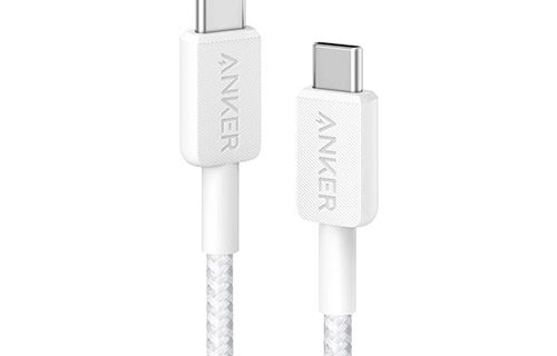Anker Cable 322 USB-C to USB-C Cable 60W 3ft - White | A81F5H21
