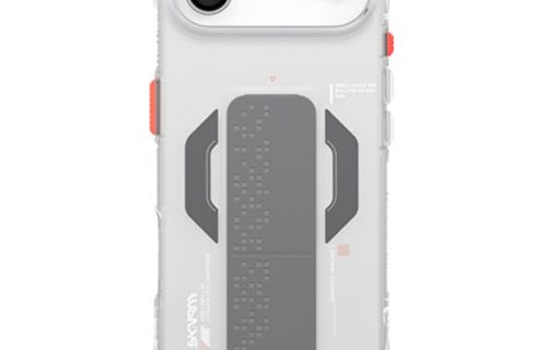 SkinArma Haxa MagSafe Case With Grip Stand for iPhone Air - Clear