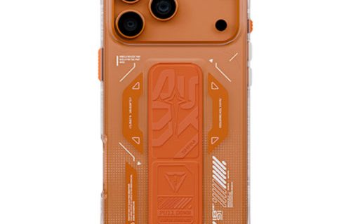 SkinArma Helio MagSafe Case With Grip Stand for iPhone 17 Pro Max - Orange